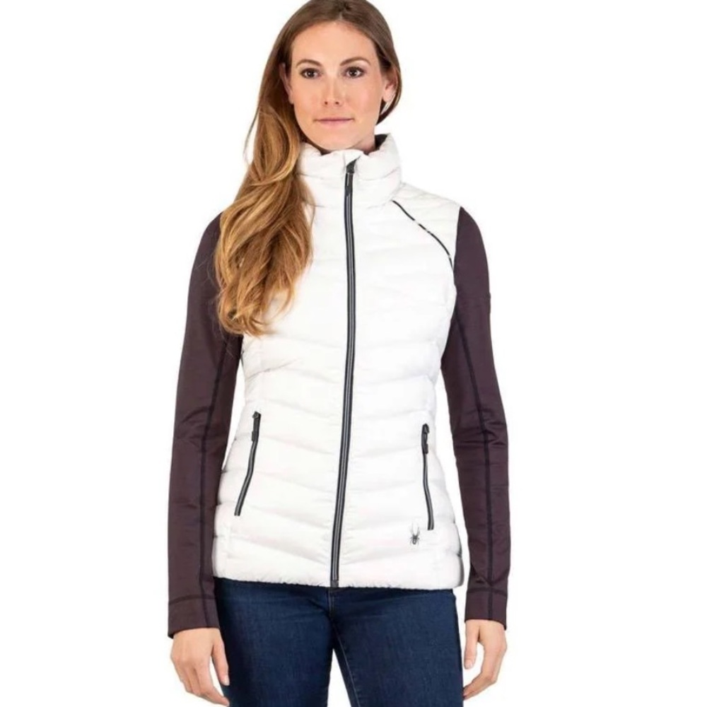 Spyder Timeless White Down Vest Small